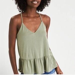 American Eagle Olive Green Camisole Top